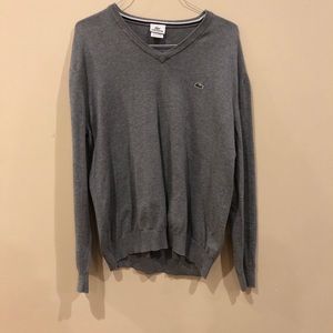 Grey Lacoste Sweater
